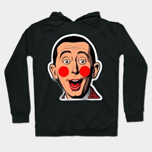 pee wee herman selfie - sticker style Hoodie